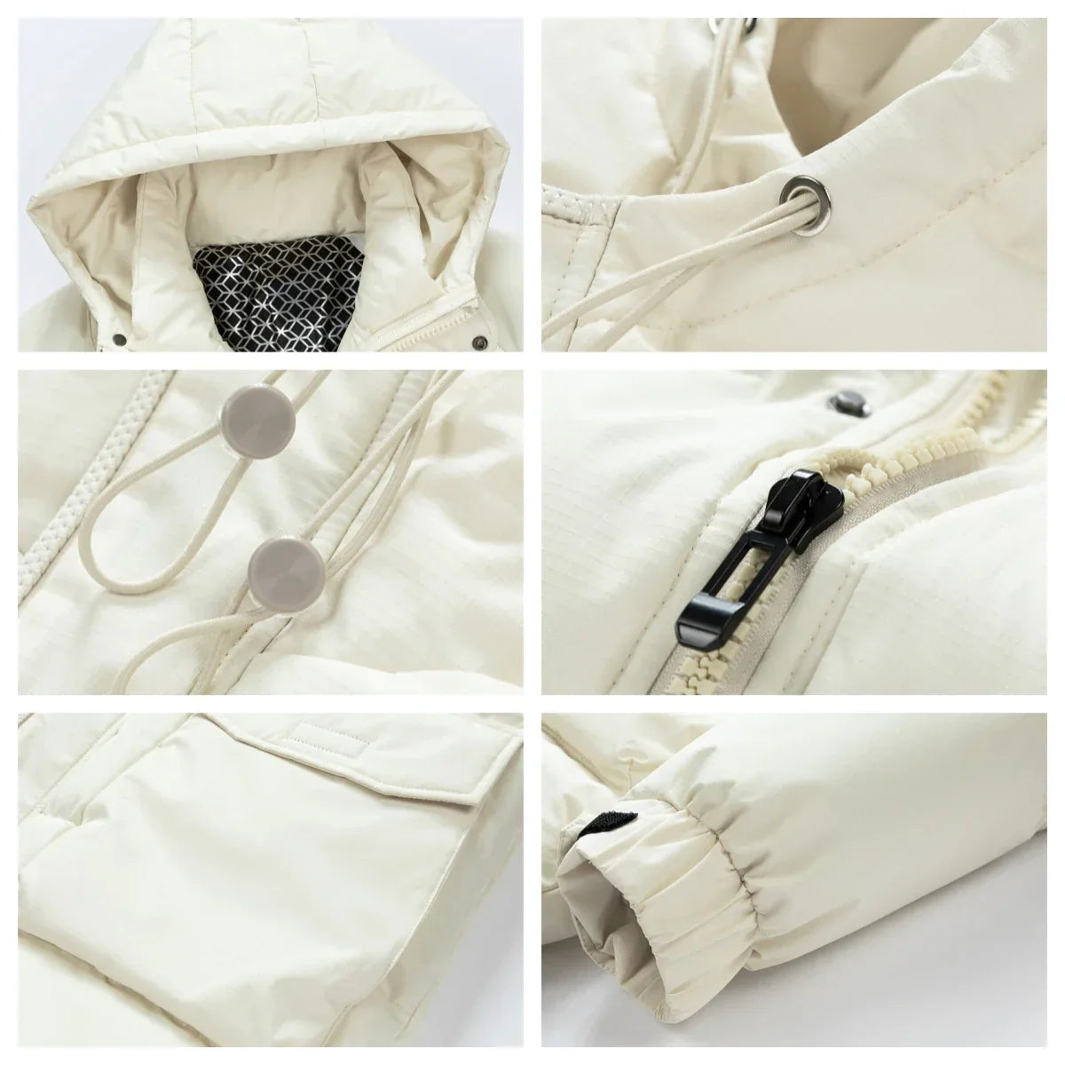 Warm Waterproof Hooded Puffer Jacket