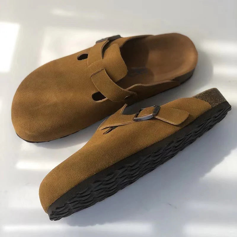 Birken Leather Loafer Sandals